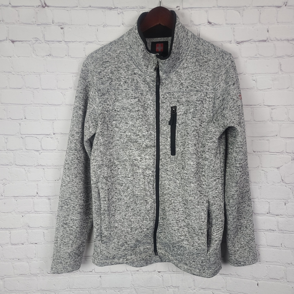 SWISSTECH  Zip-Up Heather Gray Sz S